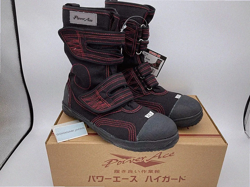 Rikio Tabi Boots Power Ace High Guard Hg220 3E BLACK×RED Sicherheitsstiefel N...