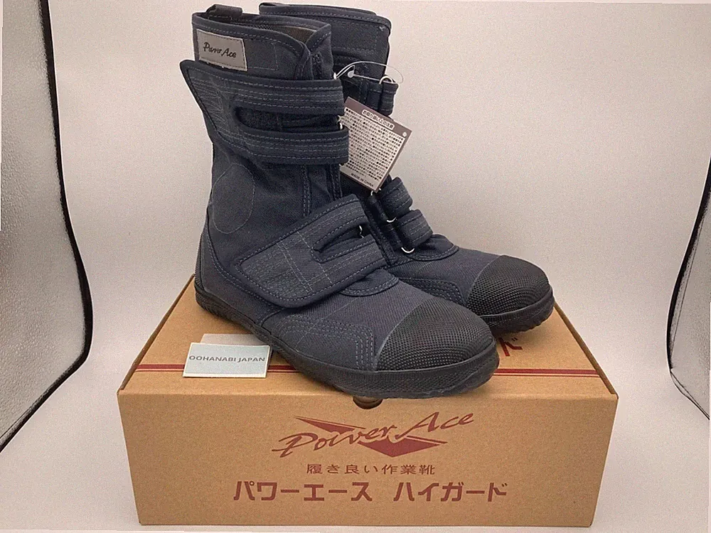 Rikio Tabi Sicherheitsstiefel Power Ace High Guard Hg220 3E Grau Stahlkappe Neu