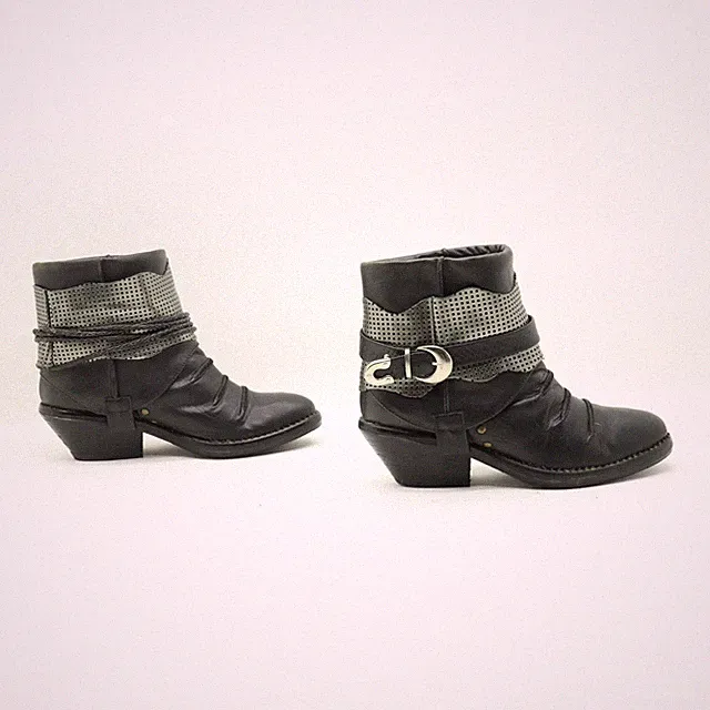 ROBERTO BOTTICELLI Stiefel Gr. EUR 36 gebraucht Cowboy Biker Western (Cod.ST3143)