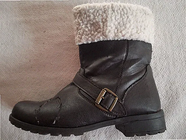 Robuste warme Winterstiefel * 41 * gefüttert * dunkelbraun * bluemotion * Boots