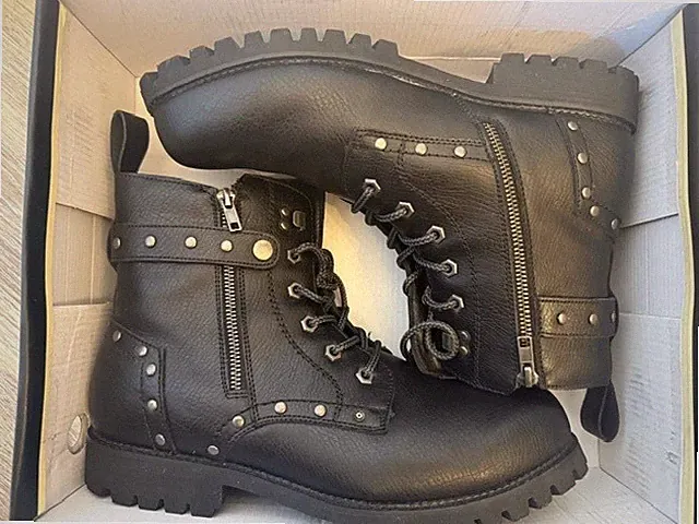 Rock Rebel by EMP Boots Stiefel, Gothic, Biker, wie neu! Gr. 44/45, OP 98€