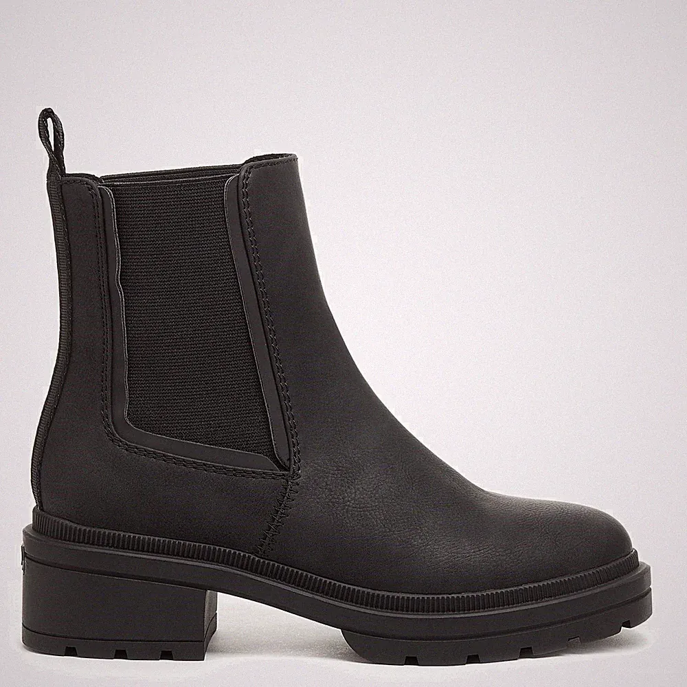 Rocket Dog Iggie elegante lässige modische Damen-Slipper Chelsea-Stiefel schwarz