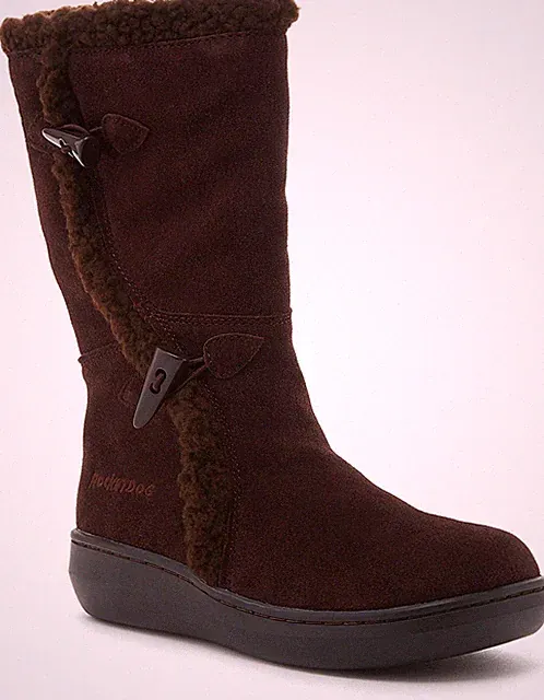 Rocket Dog Slope Choco Damen Langstiefel Wildleder