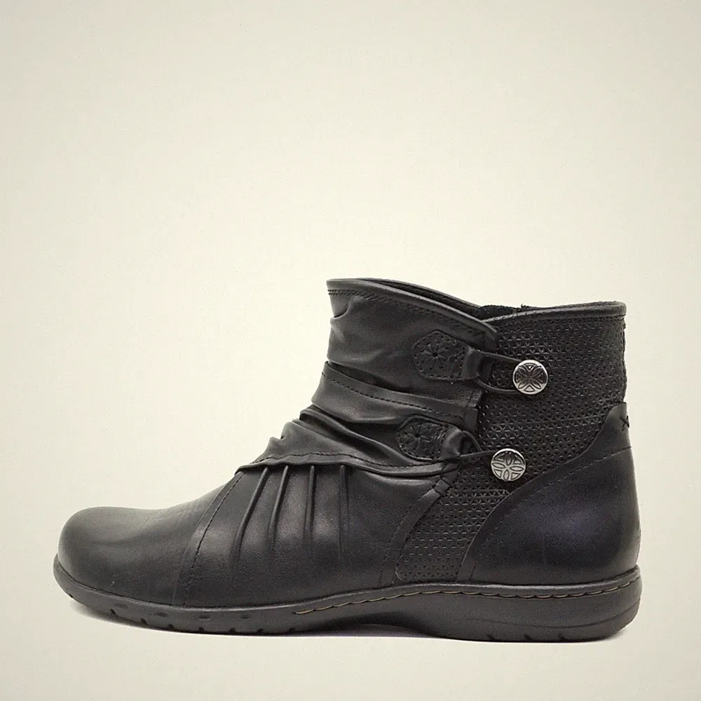 Rockport Damen CH3865 Stiefel Schwarz Leder Kurzschaft EU 37.5