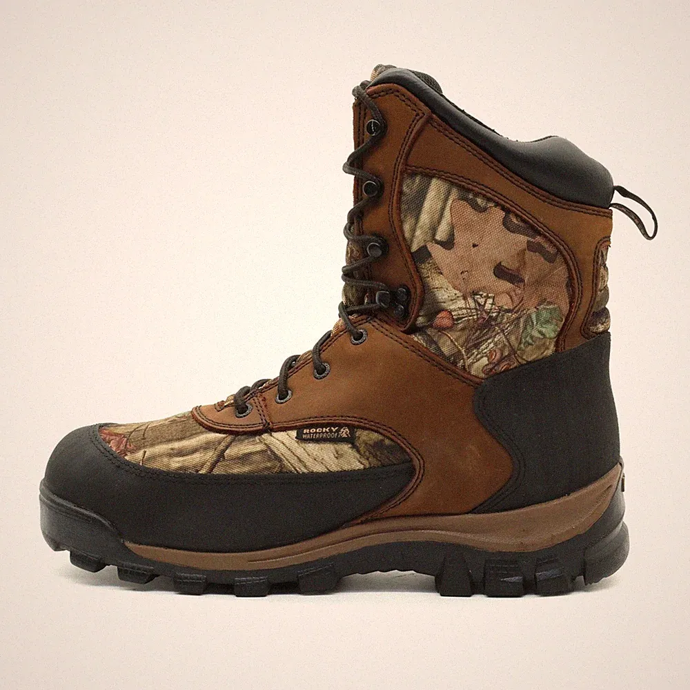 Rocky Herren CMO 8" OUTDR Stiefel Braun/Camouflage Outdoor Jagdstiefel EU 44.5