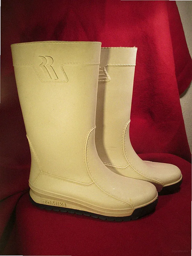 ROMIKA Damen Vintage Gummistiefel in weiss Größe 37 Rubber Wellies