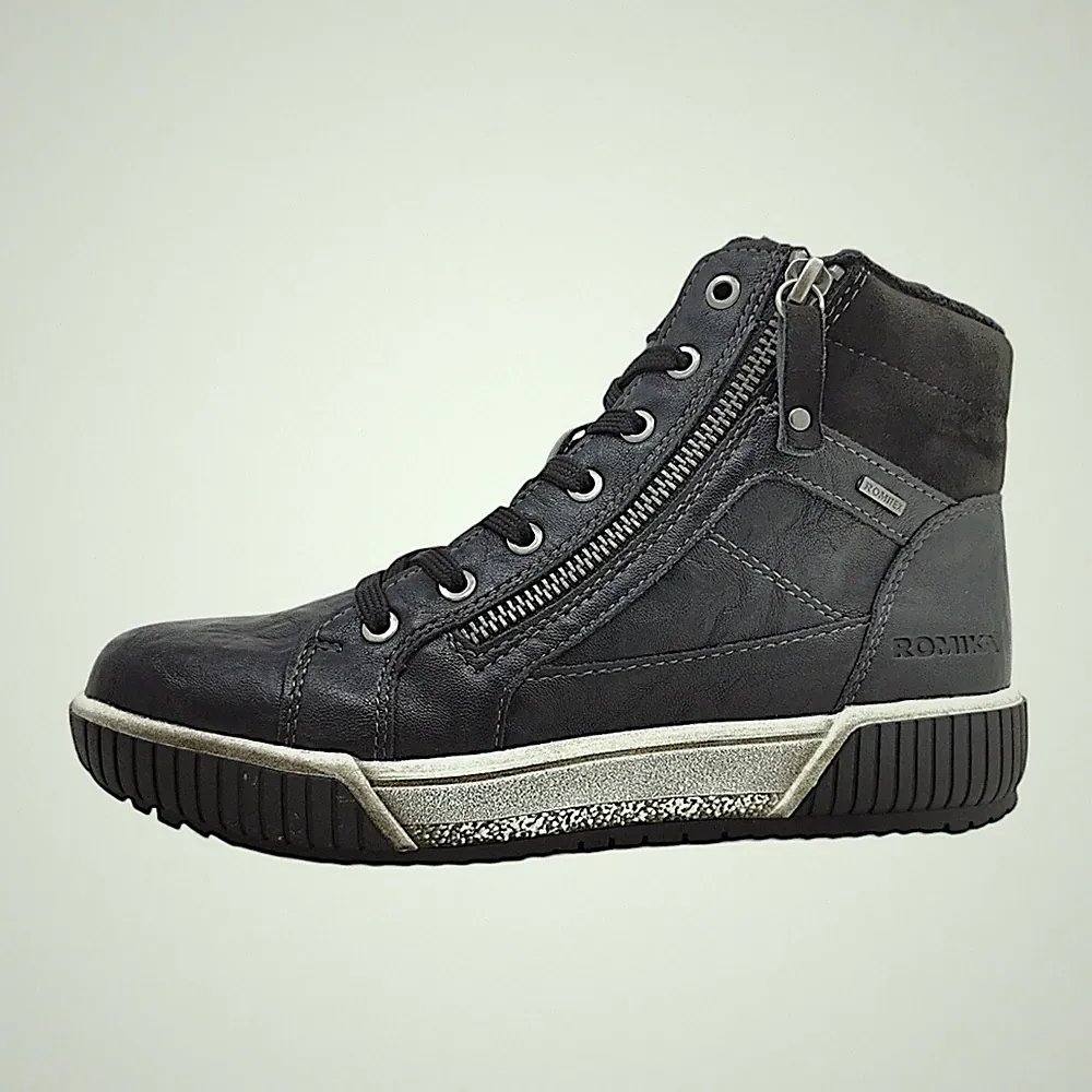 Romika Damenschuhe Stiefel Schnürer Schnürstiefel Schwarz Freizeit