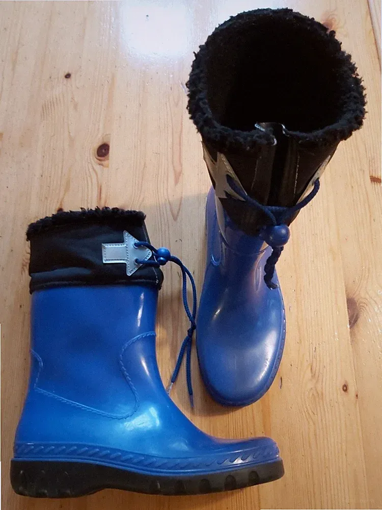 Romika gefütterte Gummistiefel Gr. 36 blau