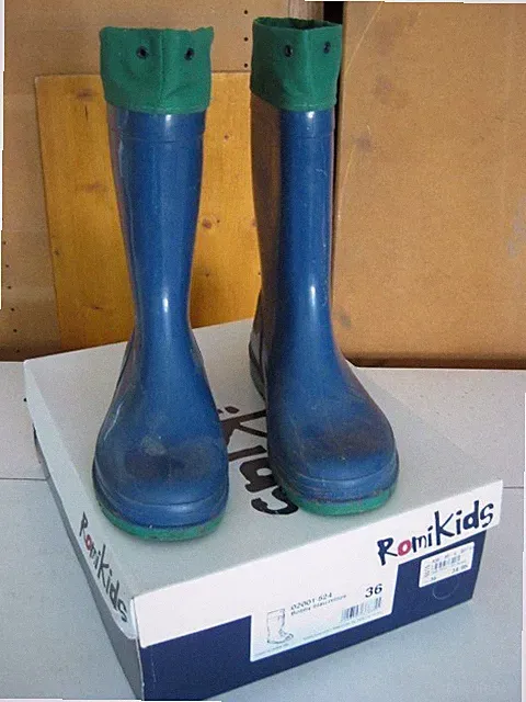 Romika Gummistiefel * RomiKids * Bobby * Gr. 36 * blau-minze *