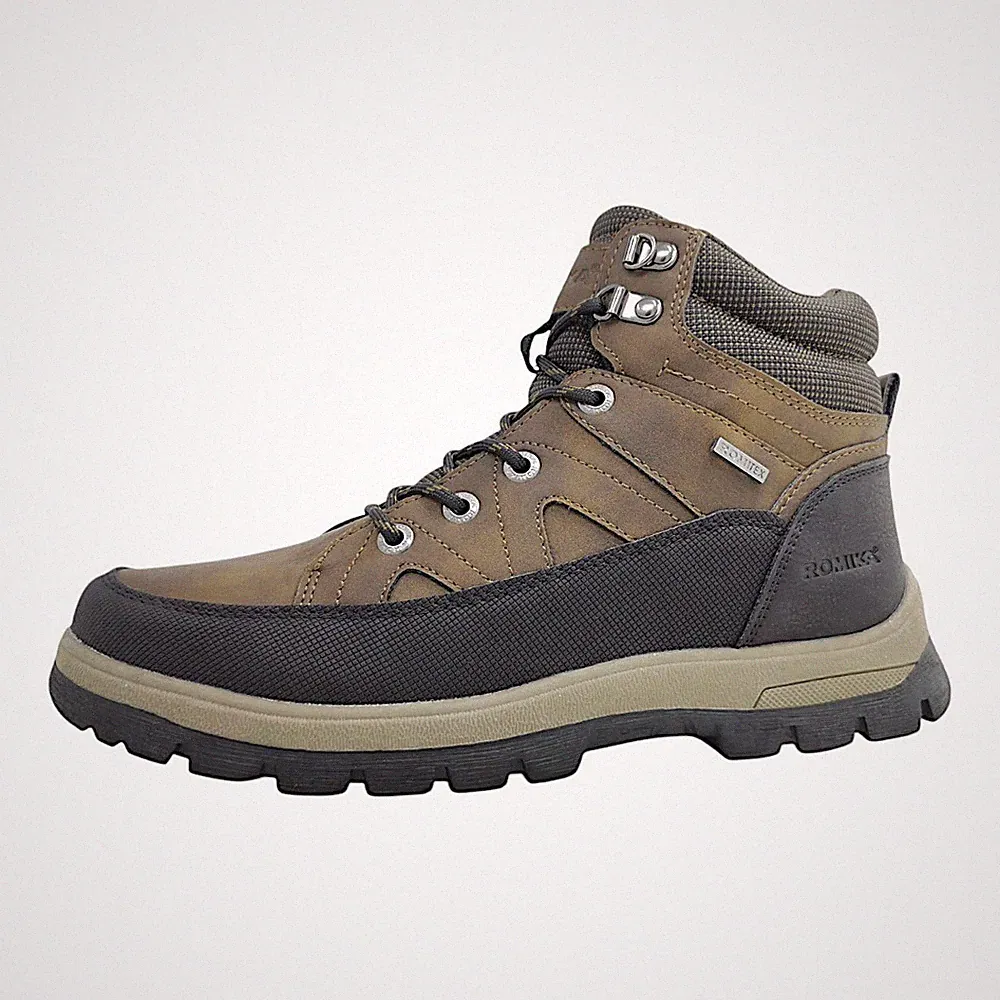 Romika Herrenschuhe Stiefel Schnürer Braun Freizeit