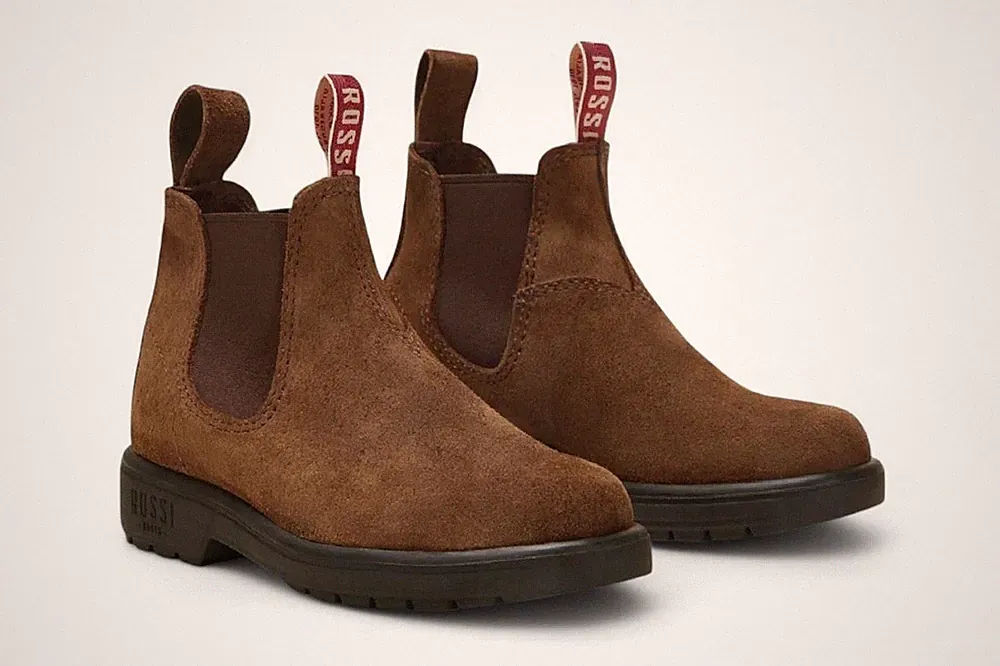 Rossi Braunes Leder Chelsea Stiefel Endura 303 Australisch Unisex Works Knöchel