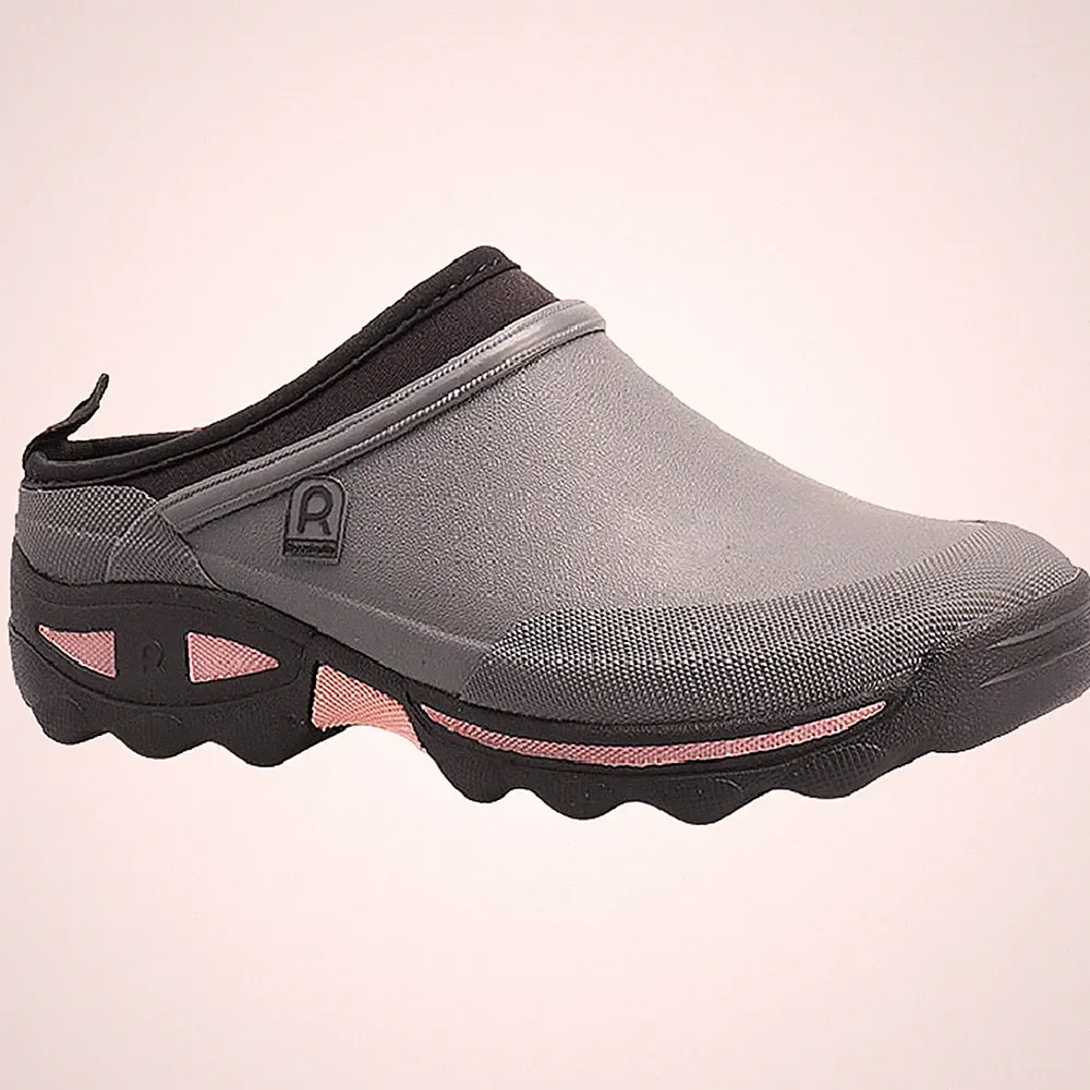 Rouchette Damen Clean Lady Clogs wasserdicht Outdoor Garten Gummistiefel selbstreinigend