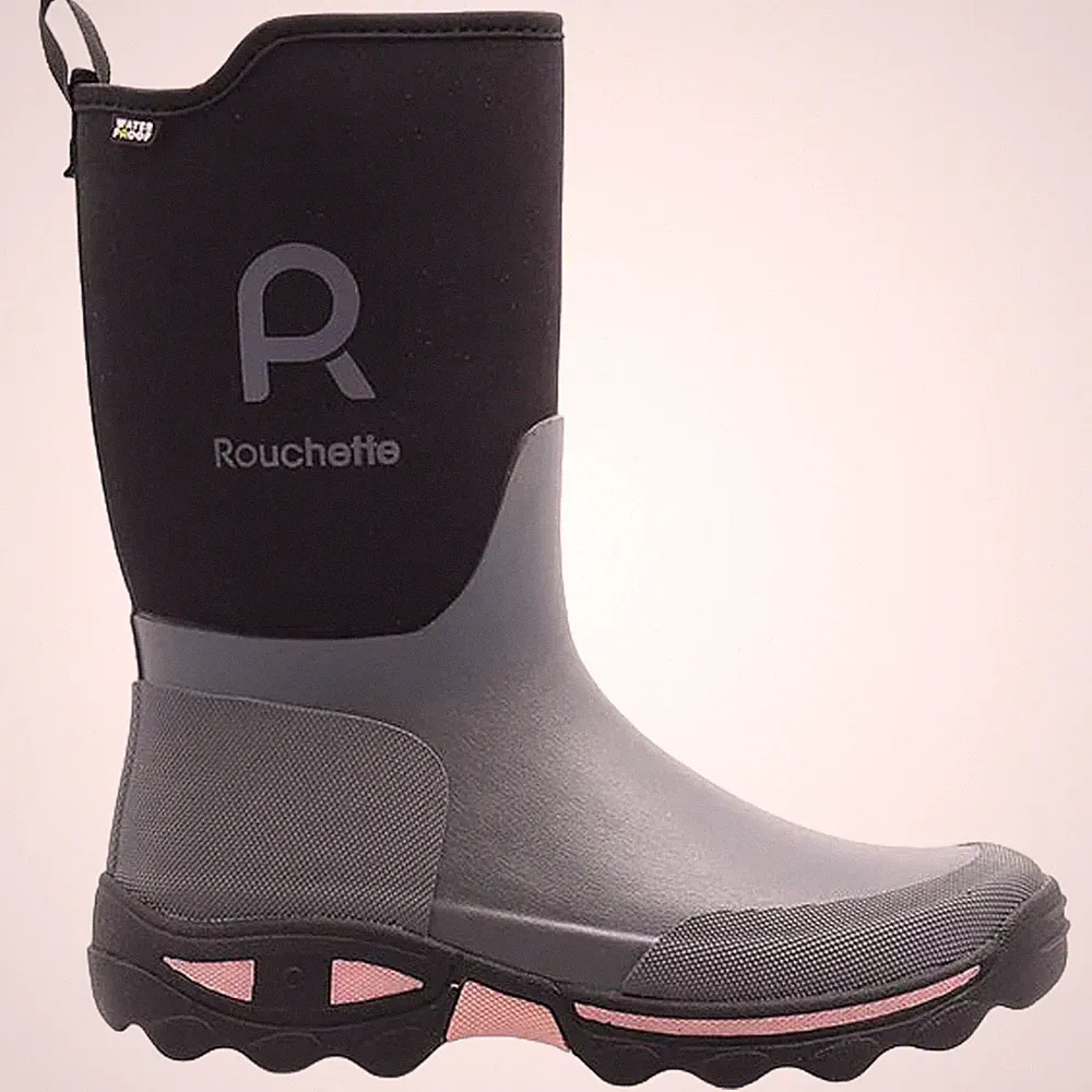 Rouchette Damen Gummistiefel Clean Garden Wasserdicht Selbstreinigend Neopren