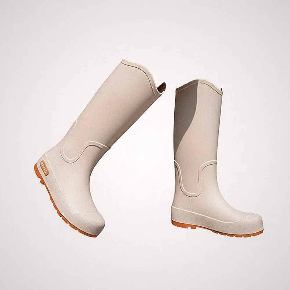 Rutschfeste Damen Gummistiefel, hoch bis