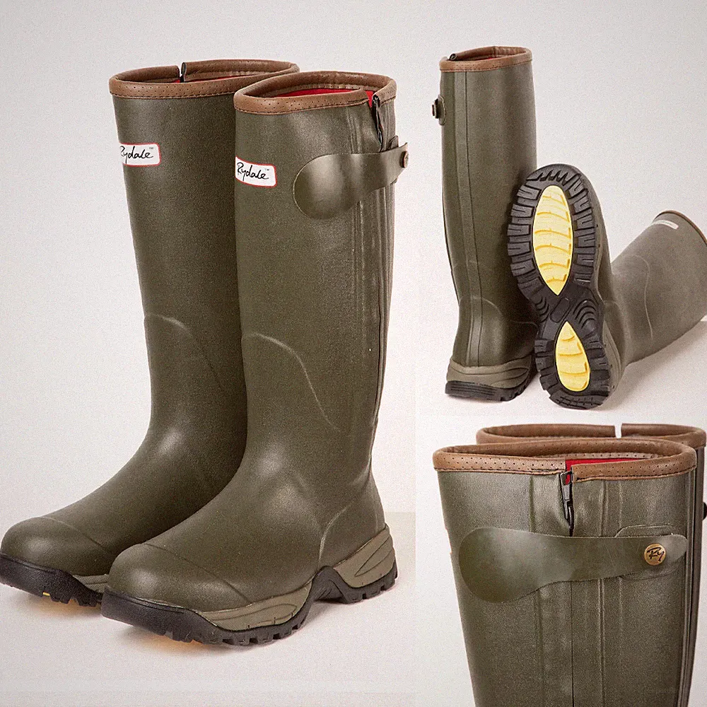 Rydale Neopren gefütterte Gummistiefel Gummistiefel wasserdicht Stiefel Schuhe grün