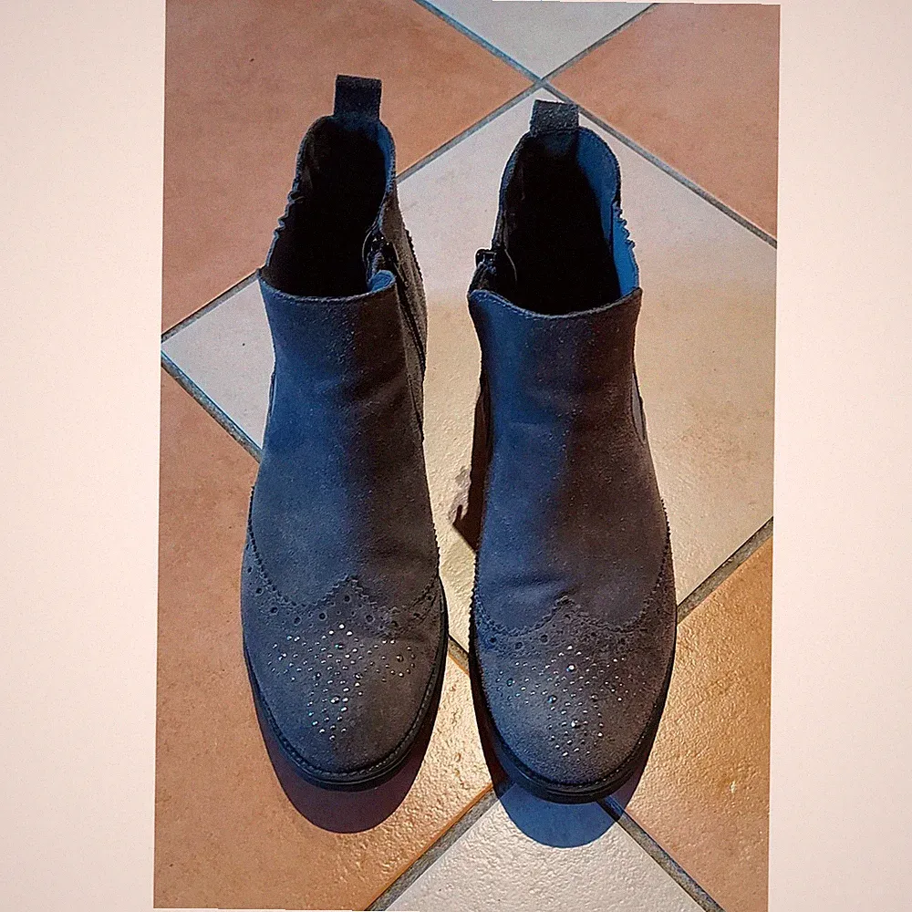 s.Oliver Damen Stiefelette, Chelsea Boots, grau, Gr. 41