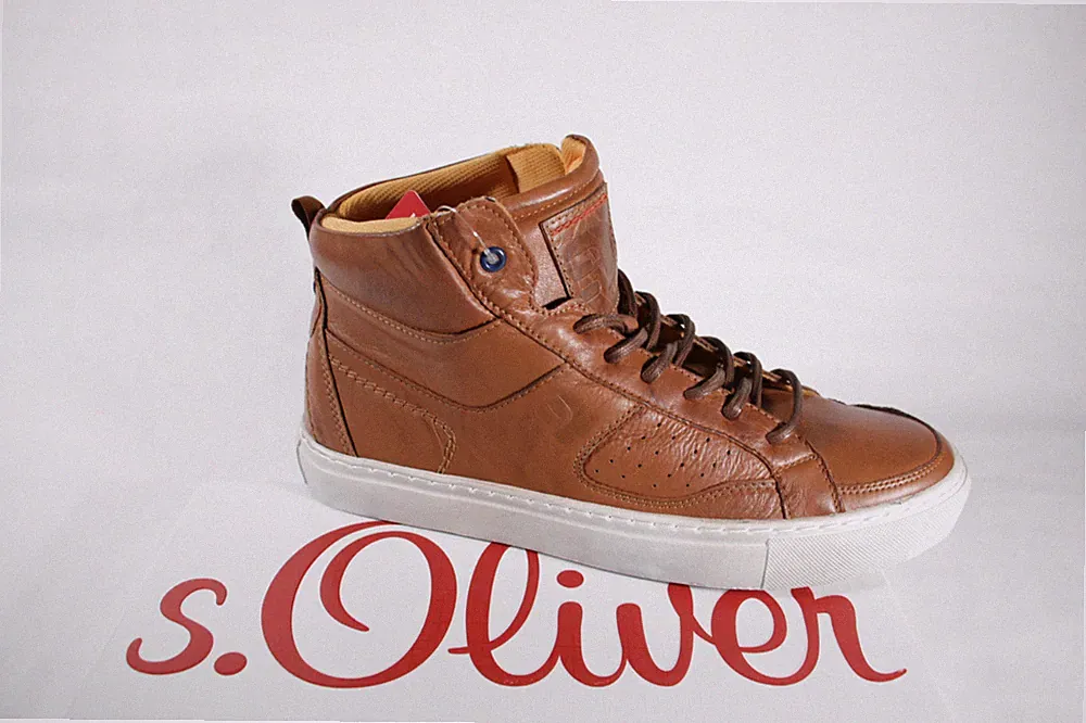 S.Oliver Stiefel zum Schnüren, braun, Textilfutter, Gummisohle NEU