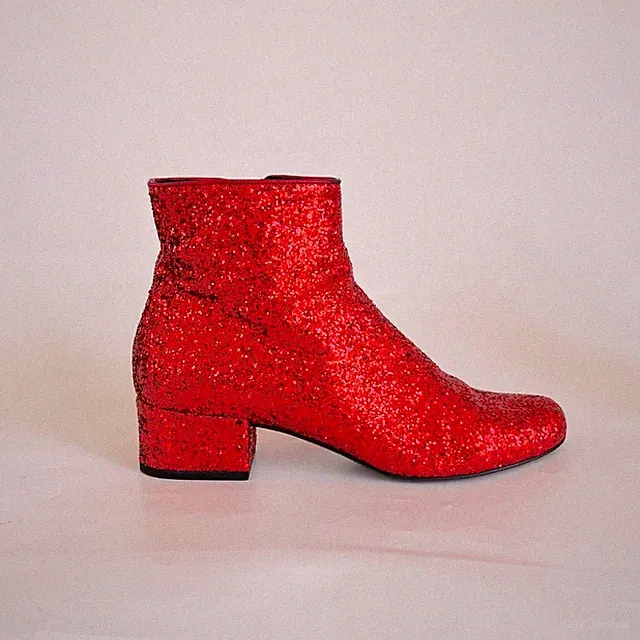 Saint Laurent Stiefeletten Glitzer, 37,5