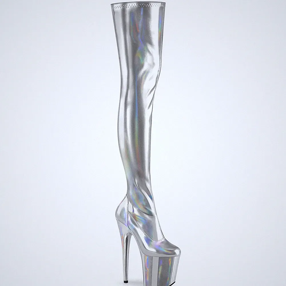 Silber Over-Knee