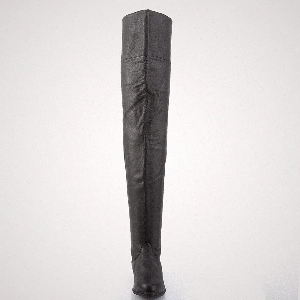 SALE! Funtasma Damen Overknee Stiefel Raven-8826 Echt Leder schwarz