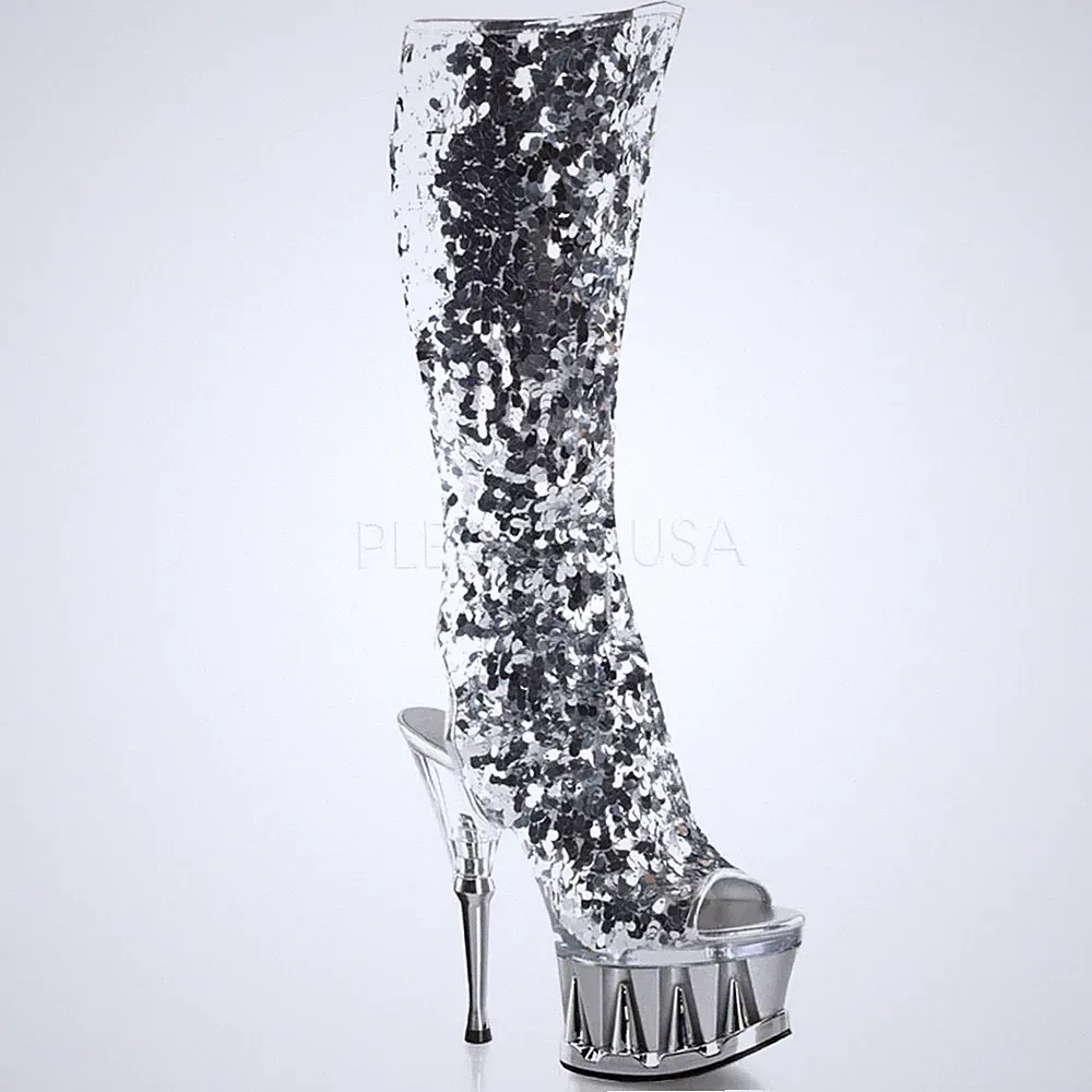 16 cm Glitzerstiefel