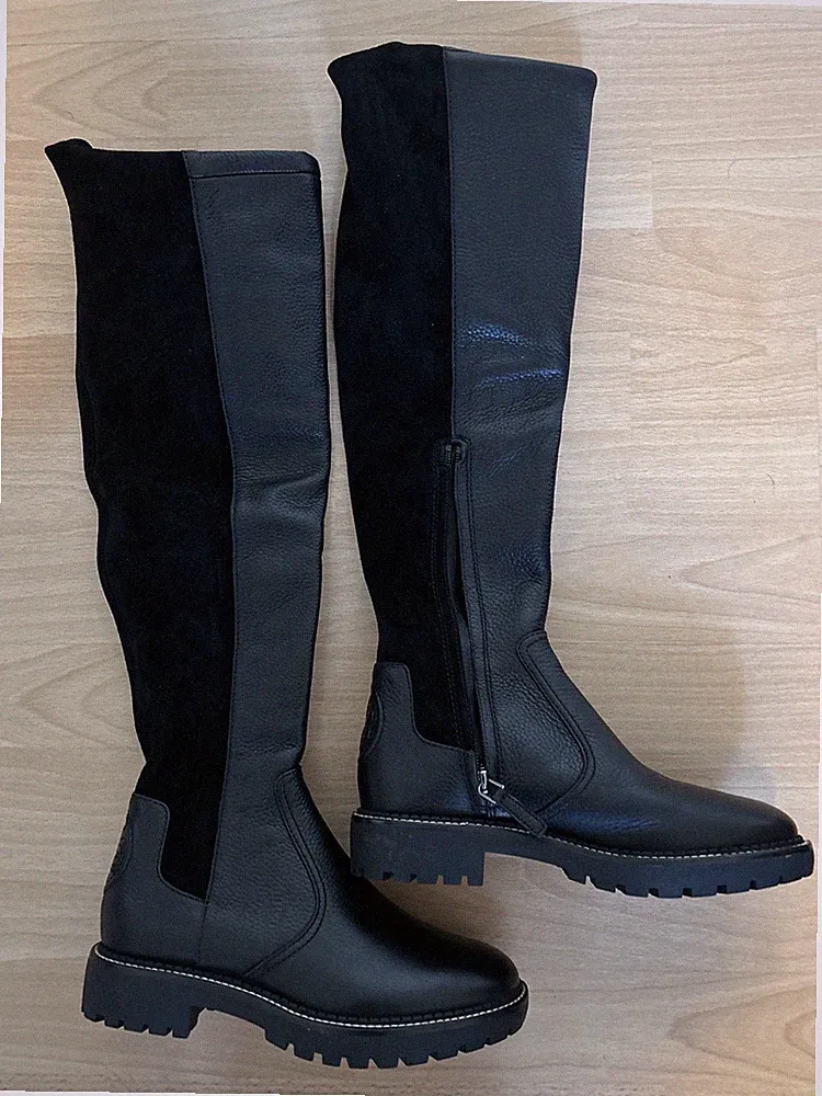 SALE !! Tory Burchtory Stiefel Gr.35,5 ca.50cm lang Schwarz NEU!