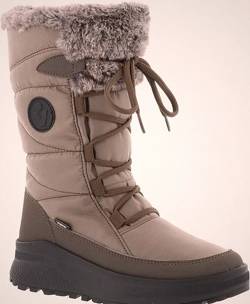 "SALE" Vista Damen Winterstiefel Winterboots beige Reisverschluss TEX Gr. 36-42