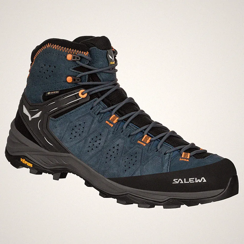 Salewa WS Alp Trainer 2 MID GTX Trekkingschuhe blau Leder Gore-Tex 61383