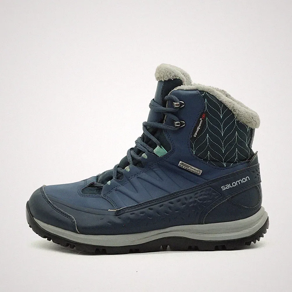 Salomon Damen 391829 Stiefel Blau Synthetik High Top Winter Wanderschuhe EU 38⅔