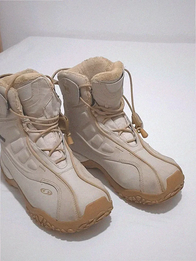 Salomon Lhasa Suede Damen Schneestiefel - Größe 40 - Beige