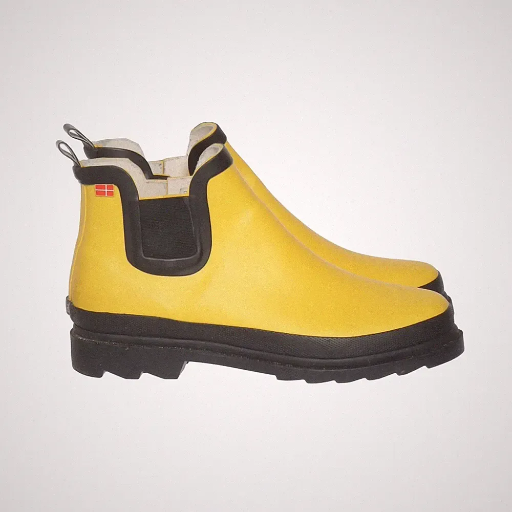 Sanita, Kurze Gummistiefel, Größe: 38, Gelb/Schwarz, Leder, Damen #fPg