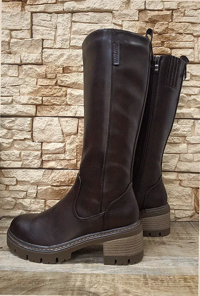 SARA LOPEZ DAMEN STIEFEL MORO HEAD SL42ST233 DAMENSTIEFEL WINTER