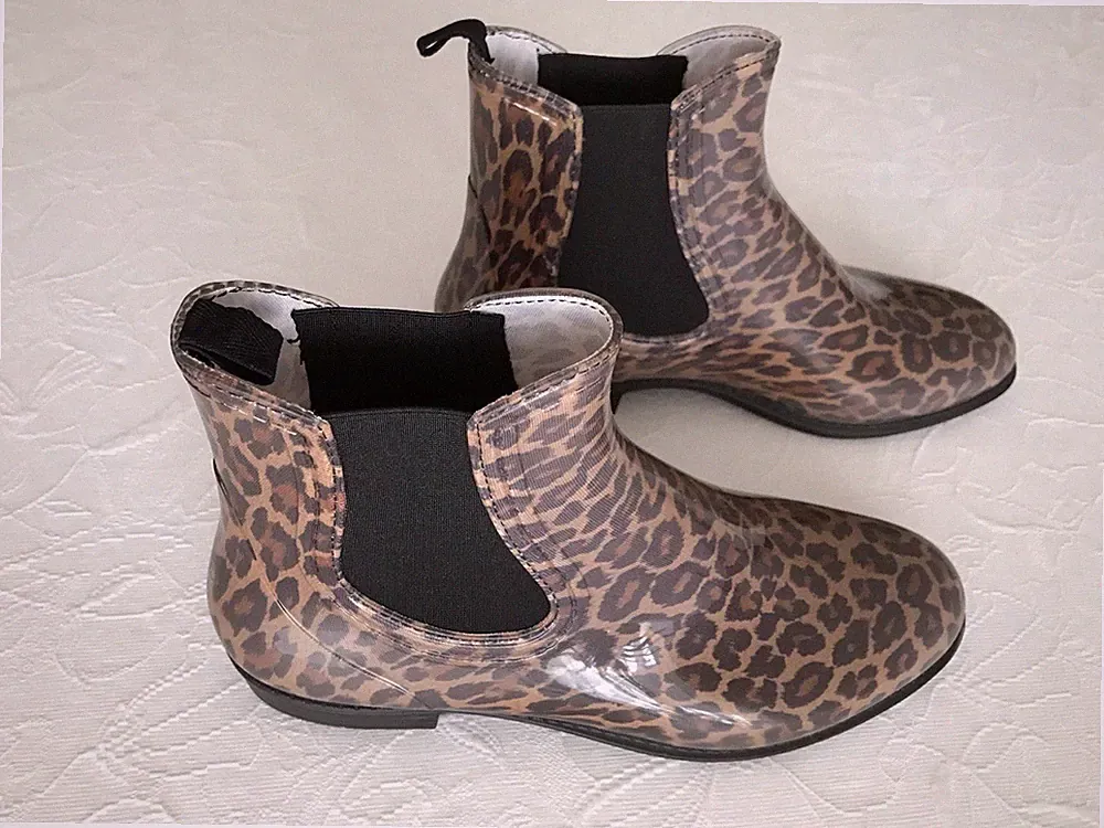 Schicker Damen Gummistiefel C&A knöchelhoch braun gemustert Gr.40, 6,5