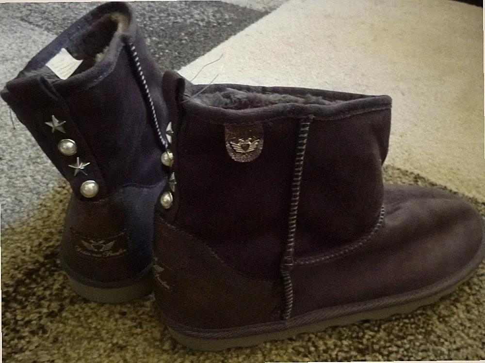 Schlupfstiefel Winterstiefel Fell Fritzi aus Preußen NEU Größe 39 UVP 45 EUR