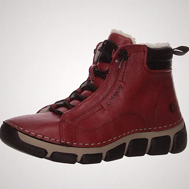 Schnür-,Zug-u.Schnallenstiefel von Lerros in Rot