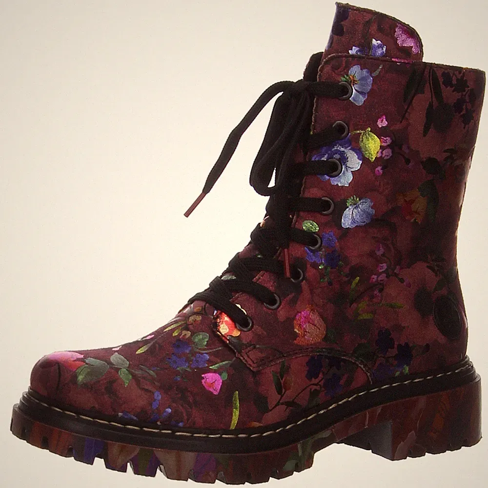 gummistiefel damen rot bunt