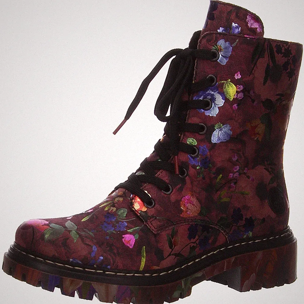 gummistiefel damen rot bunt