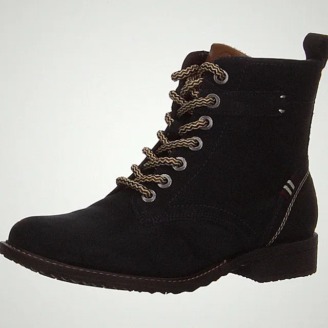 Schnür-,Zug-u.Schnallenstiefel von Tamaris in Blau