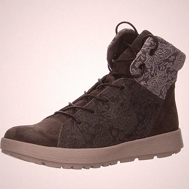 Schnürstiefel Kaltfutter von Think in Grau