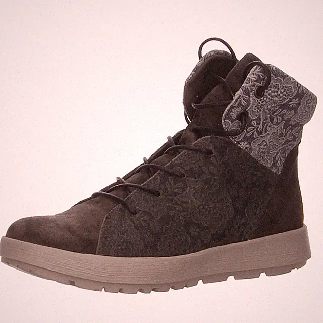 Schnürstiefel Kaltfutter von Think in Grau