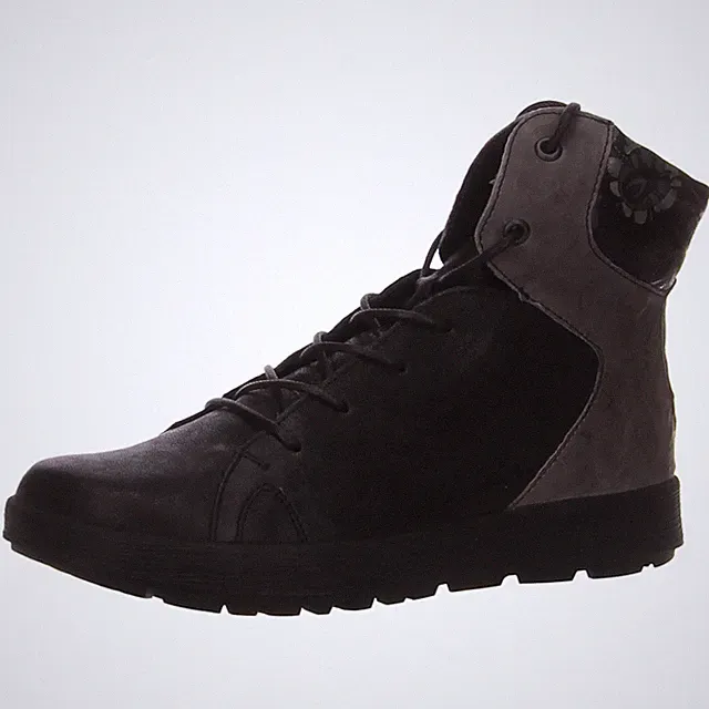 Schnürstiefel Kaltfutter von Think in Schwarz