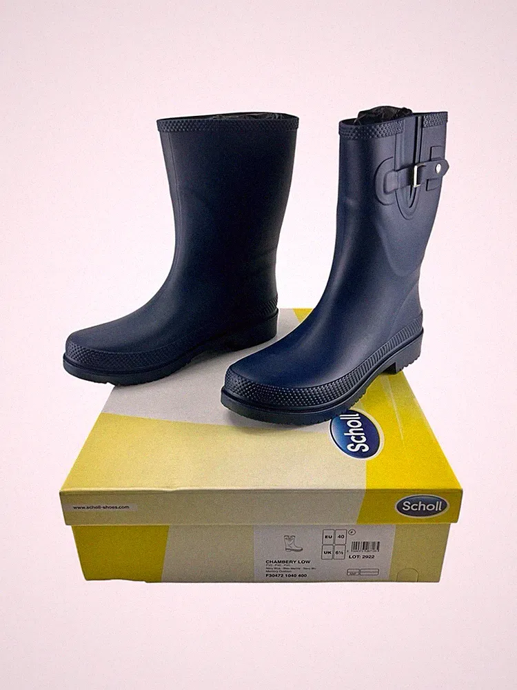 Scholl Chambery Low Damen Gummistiefel Marine blau EU 40