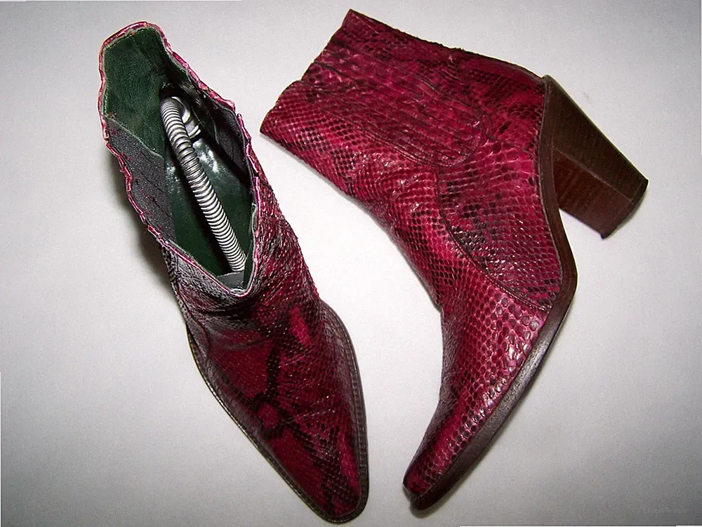 SCHUHE MANIA TRONCHETTI N 38 100% PYTHON SKIN MADE IN ITALY