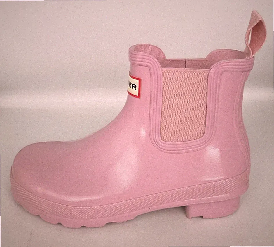 Schuhe Stiefel Damen HUNTER Regenstiefel Gummi Rosa
