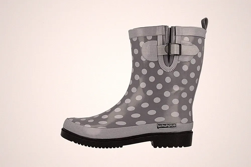 schuhplus Gummistiefel in Übergrößen Grau Dorin-k-Grau große Damenschuhe