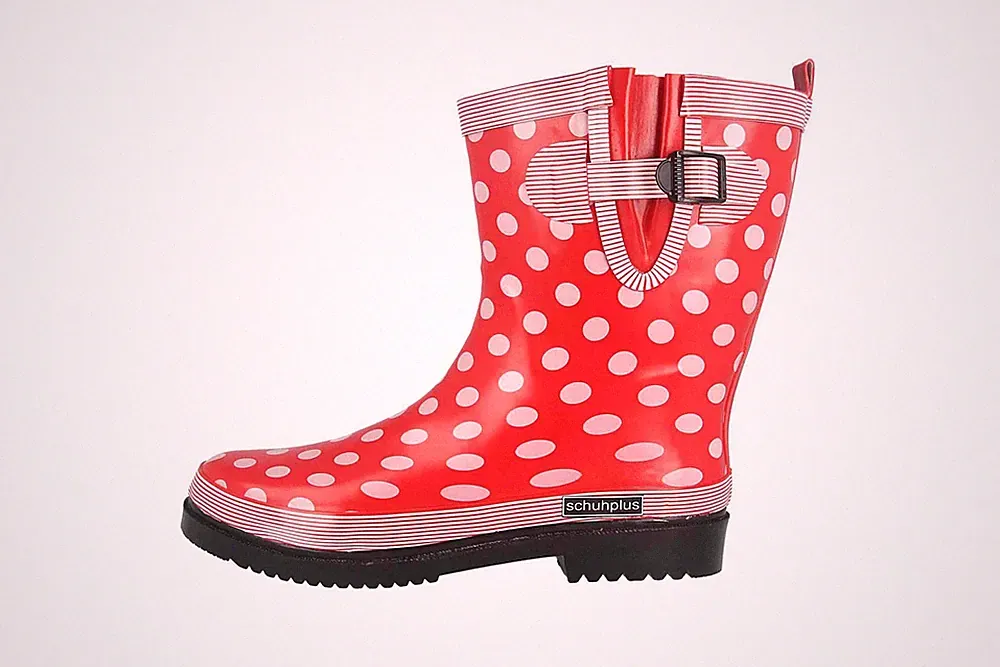 schuhplus Gummistiefel in Übergrößen Hellrot Dorin-k-Hellrot große Damenschuhe