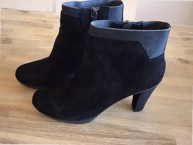 schwarze Ankle Boots - GEOX Respira - Stiefelette - Leder - Größe 41 - neuwertig