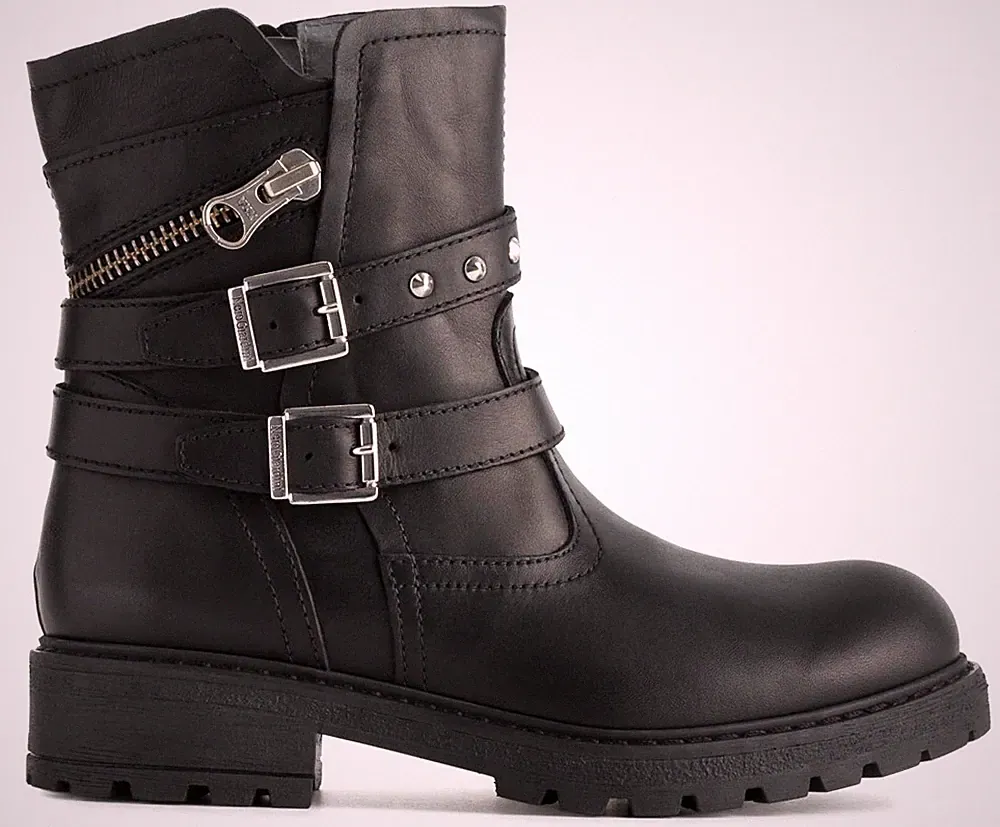 SCHWARZE GÄRTEN TEENS Damenschuhe Stiefeletten Amphibien Keilabsatz