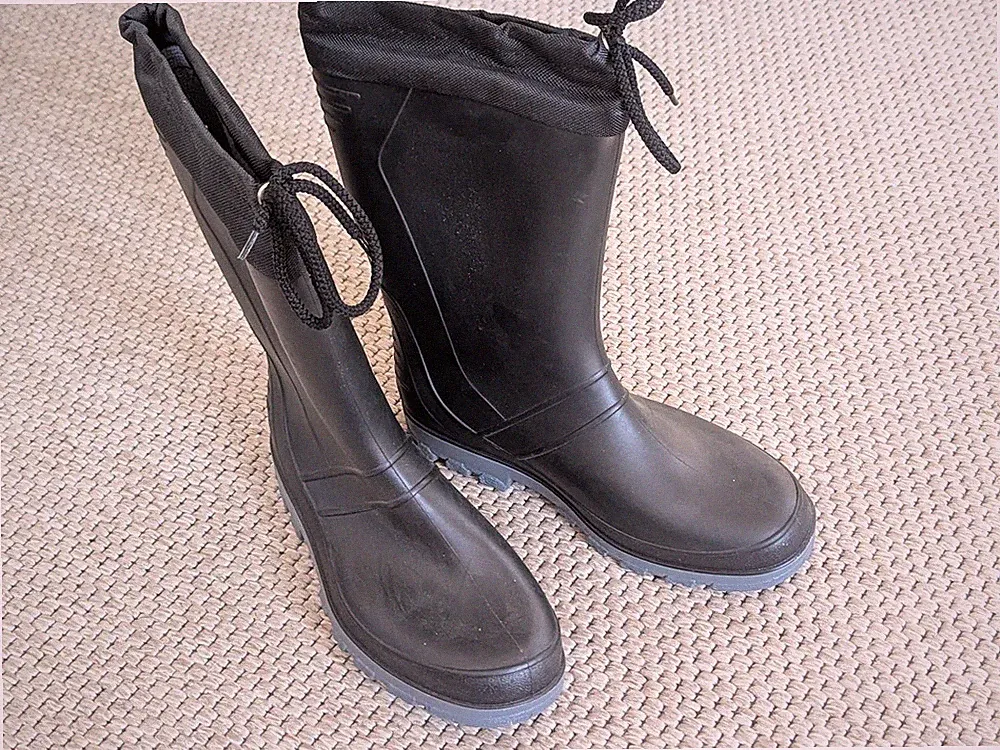 schwarze Kinder Gummistiefel Gr. 36 unisex neu DryWalk