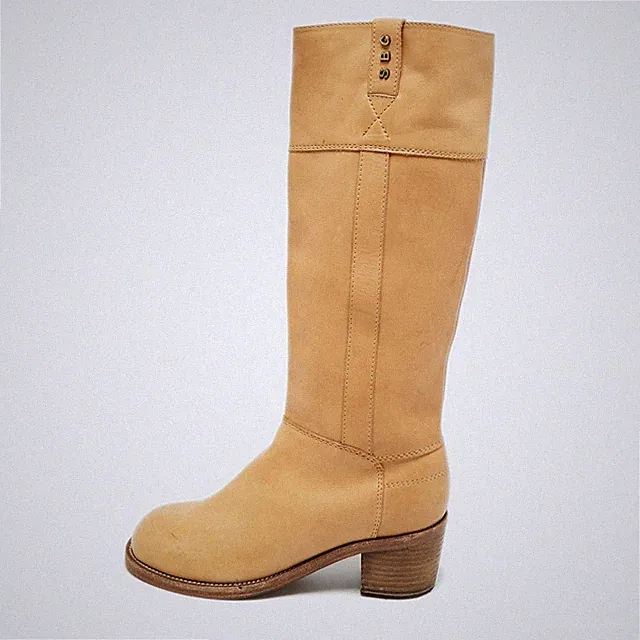 See by Chloe Gr.37 hellbraune knielange Lederreitstiefel